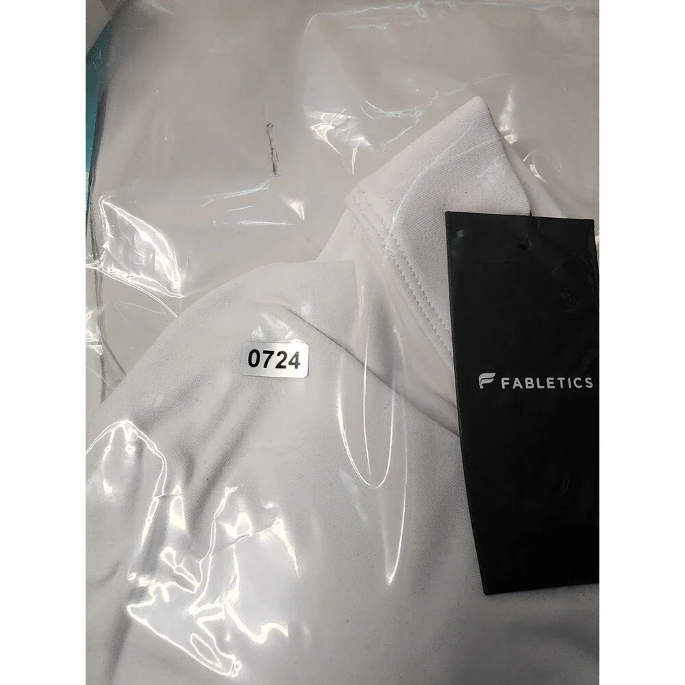 Fabletics Oasis Twist Front Medium Impact Sports Bra Womens 3X White